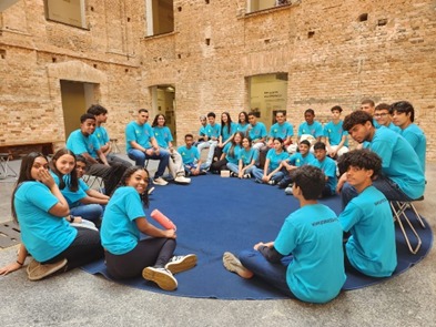 Alunos na Pinacoteca de São Paulo